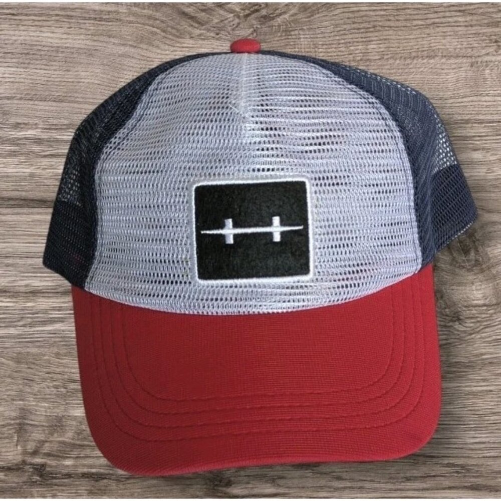 Hatch Outdoors Trucker Hat Adjustable Cap Mesh Baseball Red White Blue Dad Gift